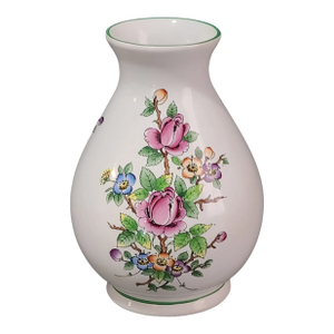 Vintage Hand Painted Floral Porcelain Keramia Herend Bud Vase