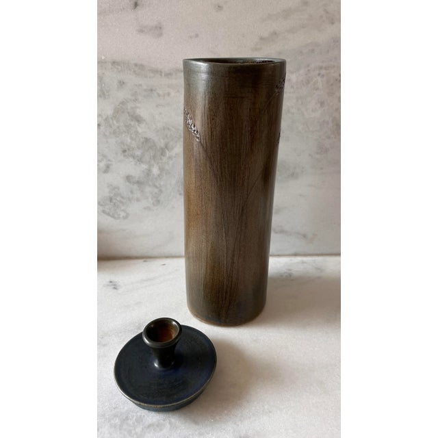 Vintage Mid Century Ceramic Silo Lidded Jar For Sale In Austin - Image 6 of 10
