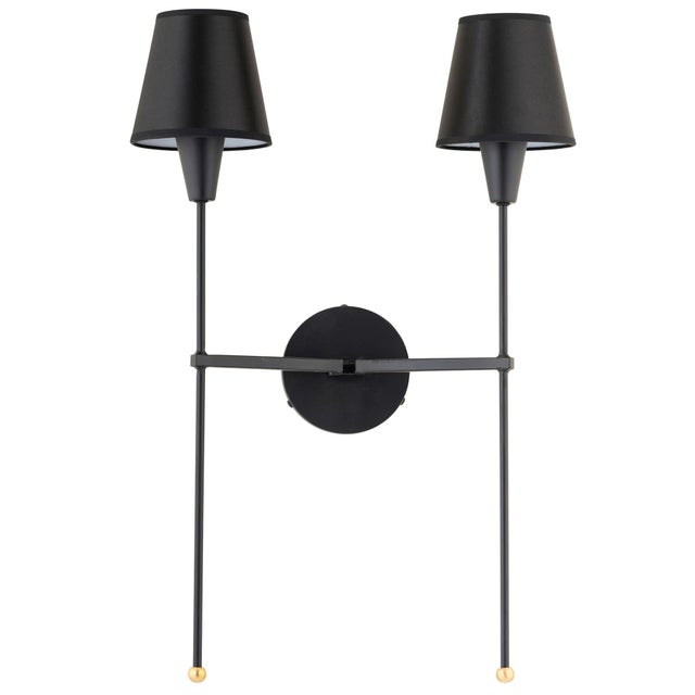 Contemporary Catalina Sconce With Shades by Lowcountry Originals For Sale - Image 3 of 3