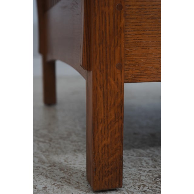 Brown Stickley Mission Oak Prairie Club Chair For Sale - Image 8 of 18