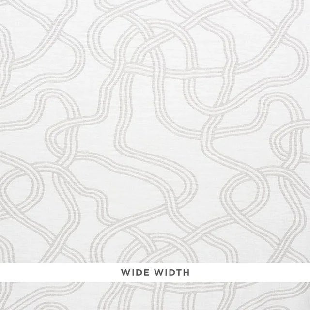 This beautiful, double-faced linen features a wonderfully irregular, winding pattern that is large and open. It has a...