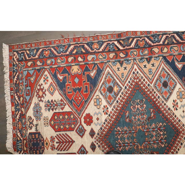 Early 20th Century Vintage Inspired Caucasian Soumac rug no. j4817 For Sale - Image 5 of 8