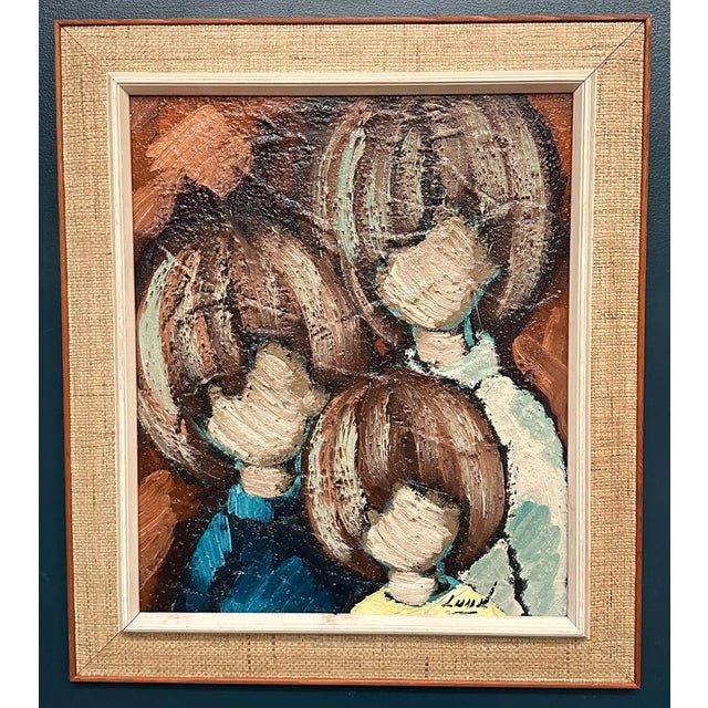 Erik Lund, Trio, 1950s, Oil on Canvas, Framed For Sale - Image 7 of 18