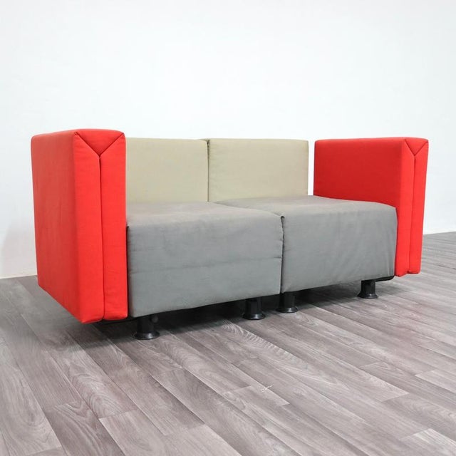 Vintage Modular Sofa by ​​C. Forcolini & Gianfranchi for Alias, 1980s, Set of 2 For Sale - Image 12 of 18