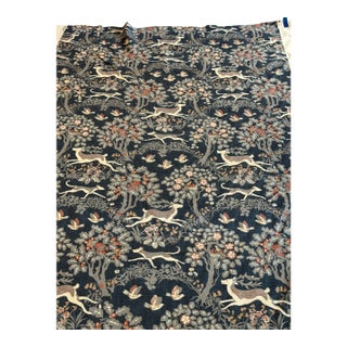 Lee Jofa Mille Fleur Print-Denim 7 Yards For Sale