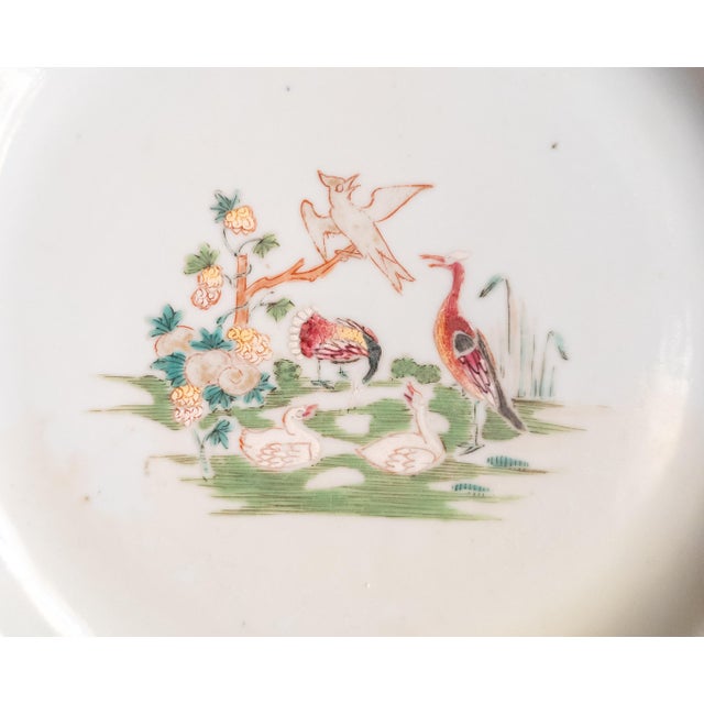 18th Century Chinese Export Qianlong Period Famille Rose Plate With Repair For Sale In New York - Image 6 of 12