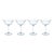 Apéritif 4-Piece Set Summer Cocktail Coupe Glasses, Sapphire For Sale