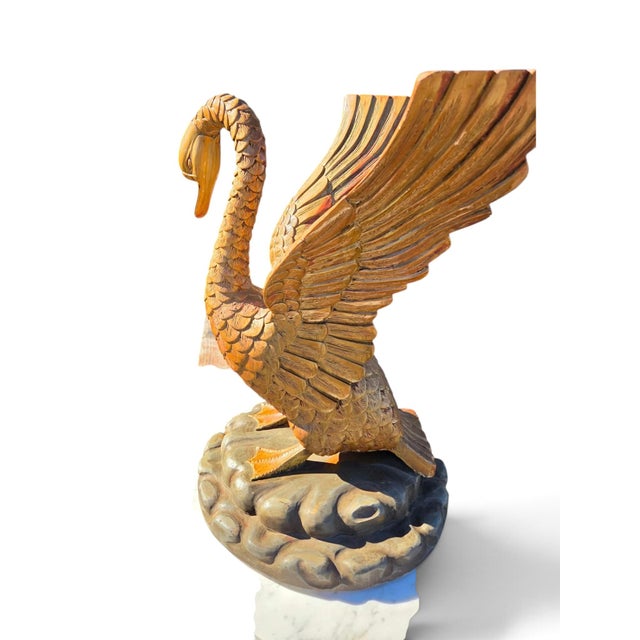 Handmade Italian, Beautiful Swan Center Table Decor. For Sale - Image 12 of 18