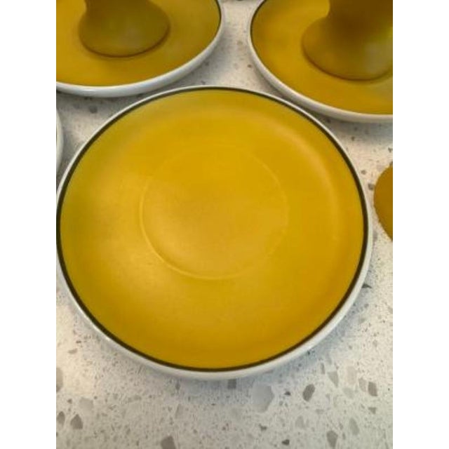 1960s LaGardo Tackett for Schmid Kelco Porcelain Espresso Cups & Saucers - 12 pcs For Sale - Image 10 of 12