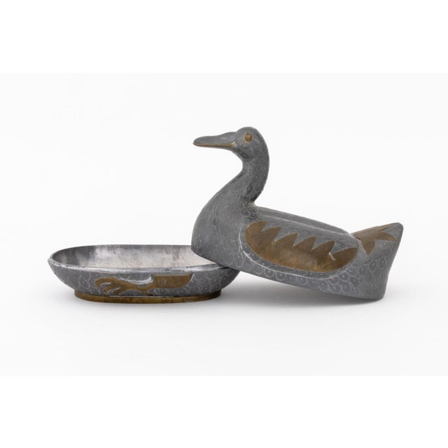 Chinese Duck Form Covered Boxes, 4 For Sale - Image 4 of 14