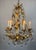 Vintage Italian Gilt Tole Chandelier — Exceptional Mid-Century Modern Elegance An extraordinary vintage Italian gilt tole...