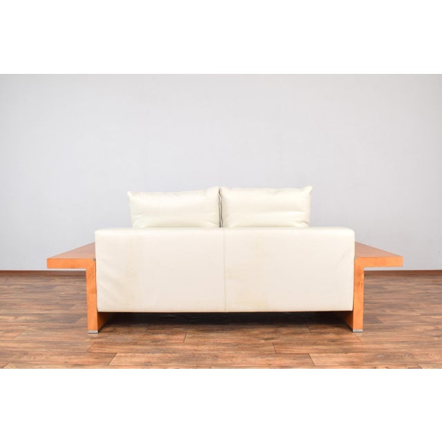 Italian Leather Sofa from Giorgetti, 1980s For Sale - Image 4 of 16