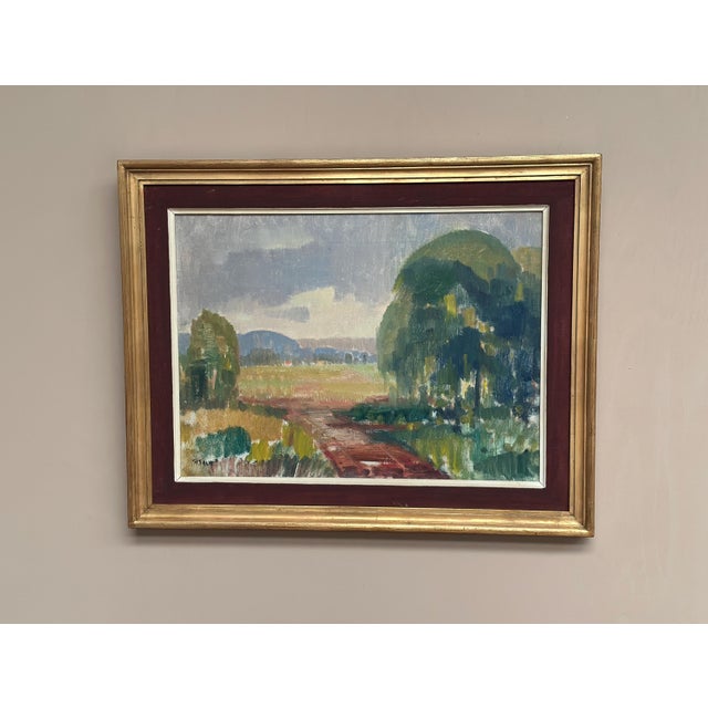 Ragnar Falk, Landscape, 1950s, Oil Painting on Canvas, Framed For Sale - Image 5 of 18