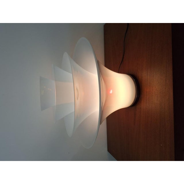 Table Lamp Petal Model with 4 Opalescent Glasses and Floral Motifs from Murano For Sale - Image 16 of 18