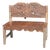 Mini Bench with Carved Backrest, 1980s For Sale