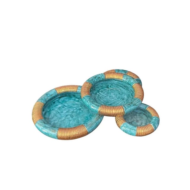 Artistic Ceramic Centerpiece Set from Scassellati, 20th Century, Set of 4 For Sale - Image 6 of 8