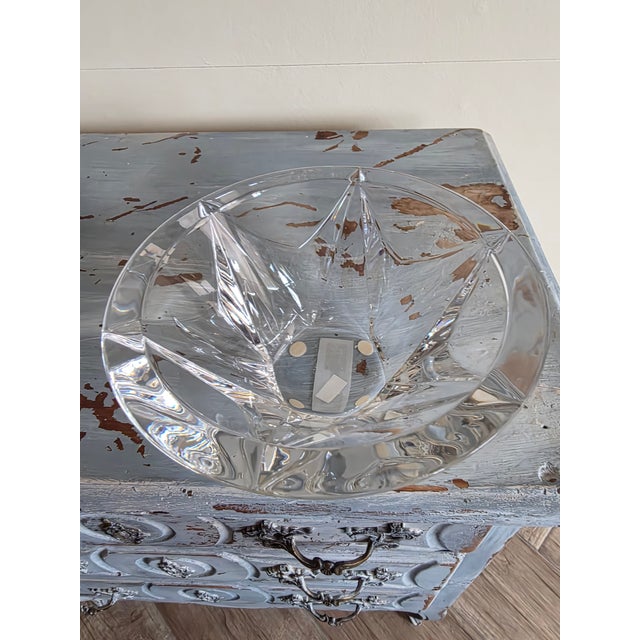 1980s Baccarat Crystal Six Point Star Bowl For Sale - Image 5 of 6