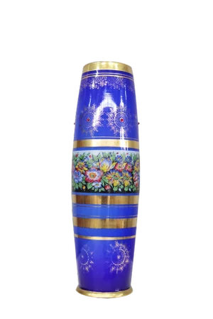 Vintage Cobalt Blue Glass Vase, 1970s