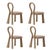 Textile Mary III Dining Chairs by Ottiu, Set of 4 For Sale - Image 7 of 7