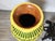 Yellow Large Yellow Tin Glazed Earthen Ware Pot on Stand For Sale - Image 8 of 11