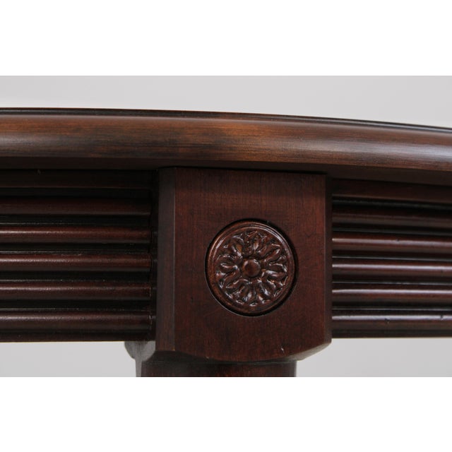 Brown Ethan Allen Freeport Cane Shelf End Table For Sale - Image 8 of 14