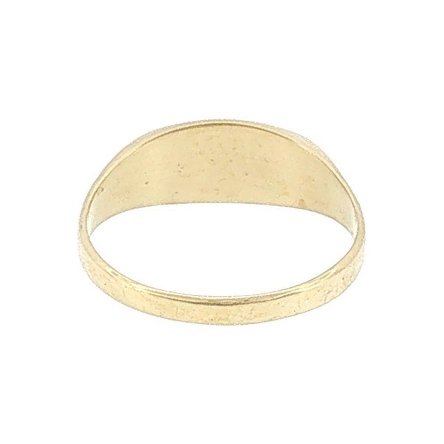 Modern Late 20th-Century 14 Karat Horizontal Signet Ring For Sale - Image 3 of 4