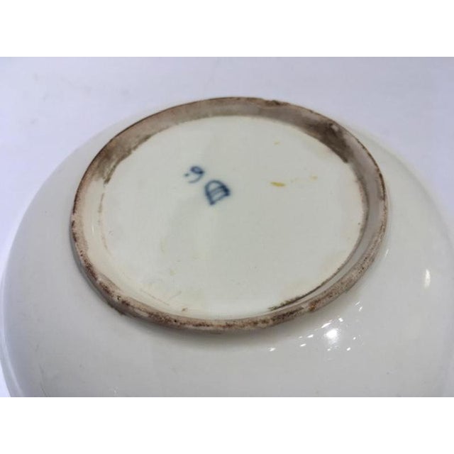 Mid-19th Century Porcelain Cup with Dish in White and Blue, Vienna For Sale - Image 17 of 18