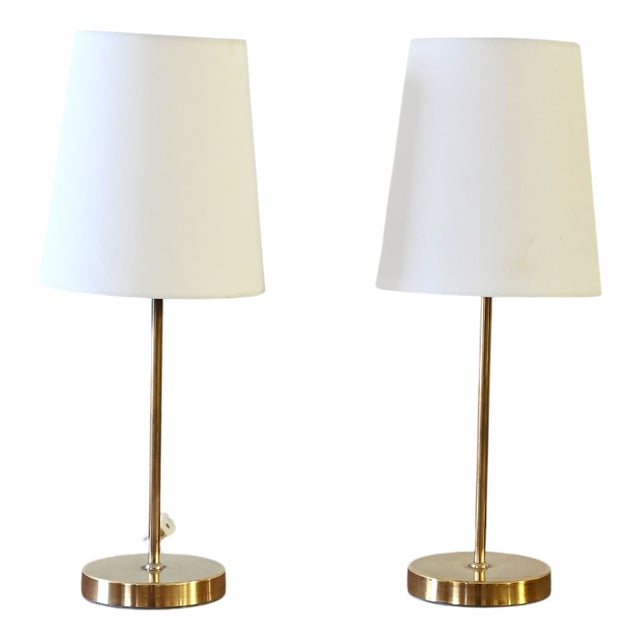Scandinavian Brass Lampshades, 1950s, Set of 2 For Sale
