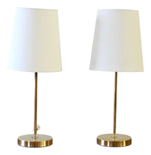 Scandinavian Brass Lampshades, 1950s, Set of 2