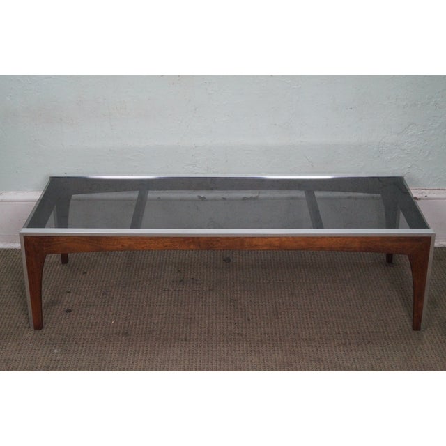 Walnut And Chrome Coffee Table / 50" L Spectacular Modern Coffee Table Walnut Veneer Chrome ... / It makes the perfect perch for decorative serving trays or even board games for game nights with.