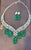 Gia Certified 145ct No Enhacement Emerald & 45 Ct Diamond Necklace Suite For Sale - Image 4 of 8