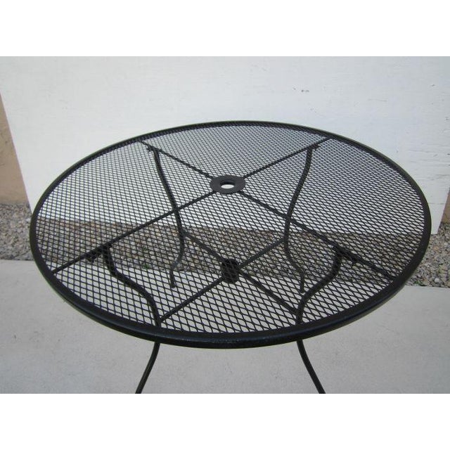 Salterini Style Black Patio Garden Metal Table Chairish