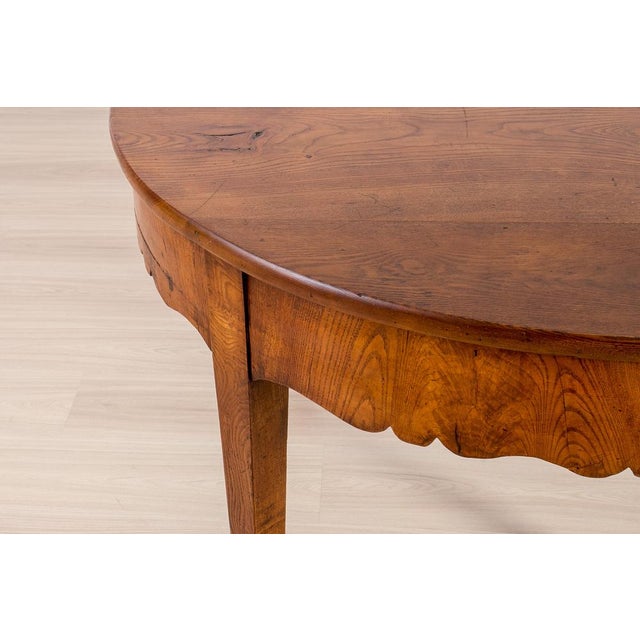Antique Biedermeier Elm Dining Table, 1800s For Sale - Image 13 of 18