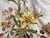 Mid 20th Century Vintage Tole 6-Light Chandelier With Flower Motif and Honest Patina For Sale - Image 5 of 18