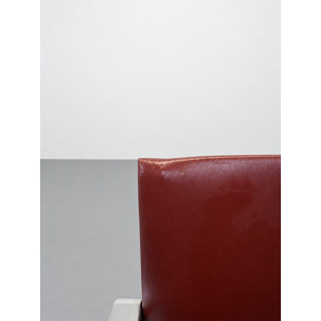 Eve 184 Armchairs in Leather and Steel by Piero Lissoni for Cassina, 2010s, Set of 4 For Sale - Image 11 of 12