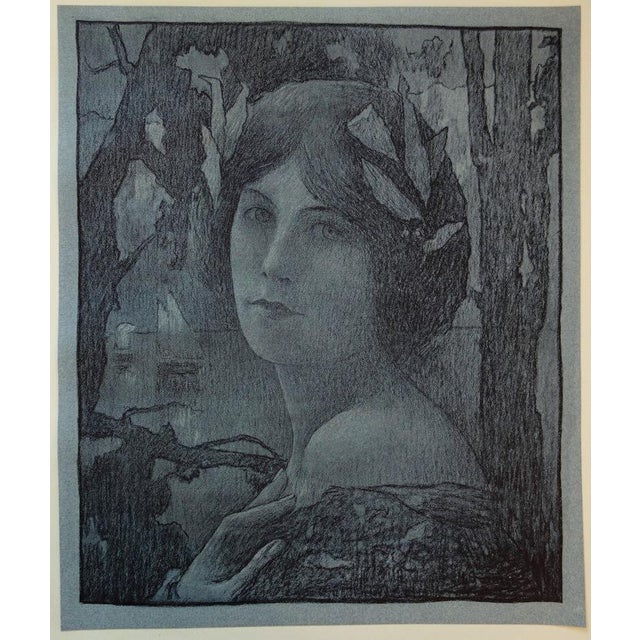 Henri guinier Sweet night Original color lithograph on fine vellum Signed in the plate Dimensions 40 x 31 cm Lithograph...