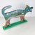 Vintage Folk Art Carved Painted Wood Wolf Outter Space Native American Outsider For Sale - Image 10 of 11