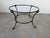 Metal Vintage Hollywood Regency Style Scalloped Brass Frame With Glass Top Coffee Table For Sale - Image 7 of 18