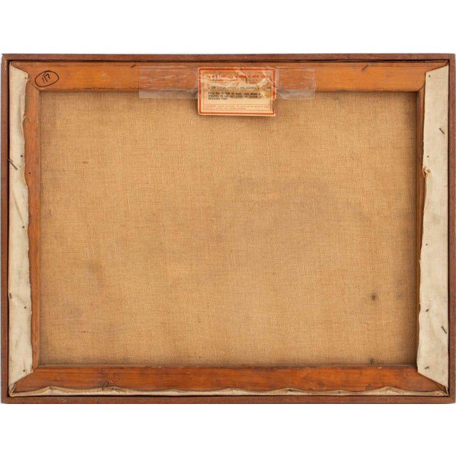 Jean Hebbeln Abstract Composition Oil on Canvas For Sale In New York - Image 6 of 7