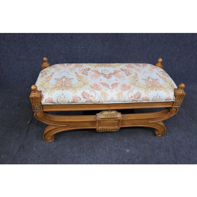 Bernhardt Bernhardt Neoclassical Bench For Sale - Image 4 of 7