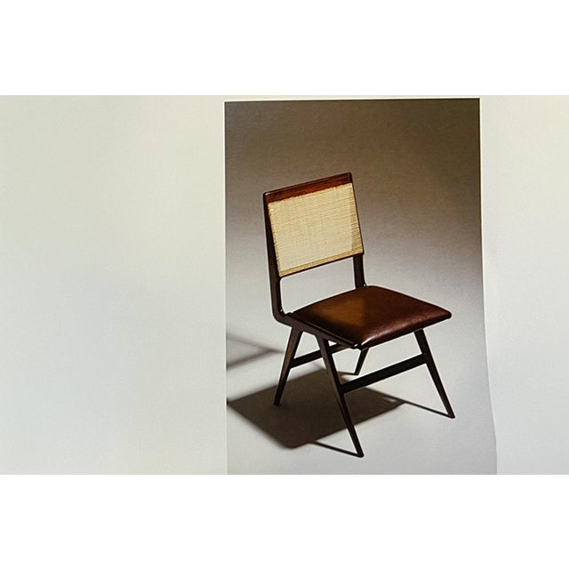Mid-Century Modern Set of 2 Chairs in Caviuna wood & Leather, Forma, 1950s - Lot 176 For Sale - Image 3 of 12