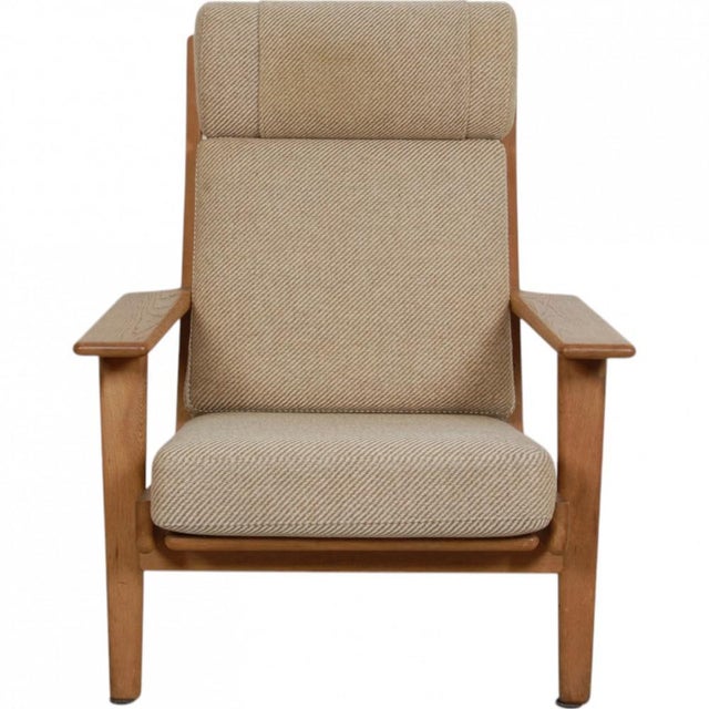 GE-290a Lounge Chair in Oak by Hans Wegner, 1980s For Sale - Image 18 of 18