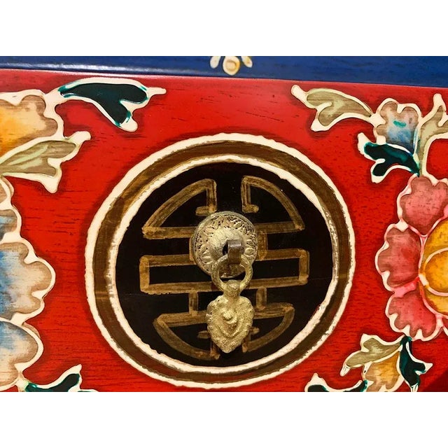 1980s Asian Hand Carving Tibetan Buffet Table For Sale - Image 5 of 7