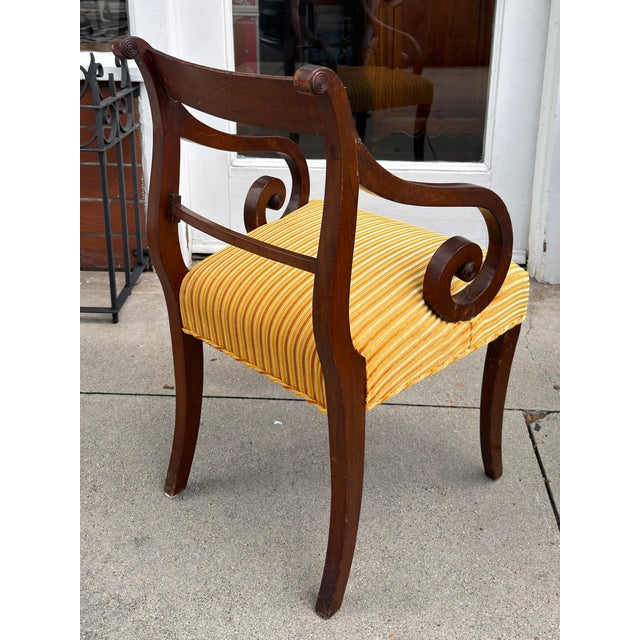 Wood Set of 6 Antique Early 19th C Regency Mahogany Dining Chairs For Sale - Image 7 of 11