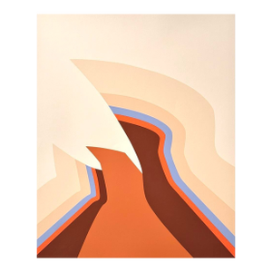 Douglas Danz (1939-2020) - Postmodernist Abstract Phoenix III Screenprint, Signed (Ca. 1970)