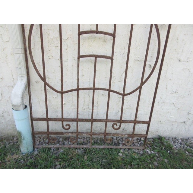 1900 - 1909 Antique Victorian Iron Door For Sale - Image 5 of 6