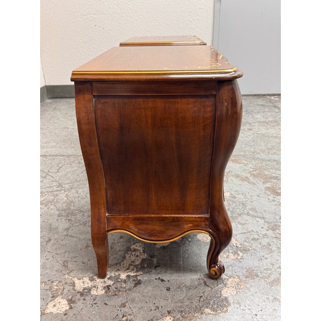 1980s Phyllis Andrade for White Furniture Company Chinoiserie Bombe Chests, Pair For Sale - Image 5 of 12