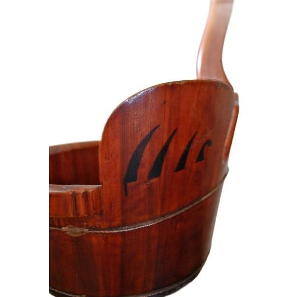Buddhist Asian Bird Effigy Wood Bucket Tub Basin Japanese Crane Late 19th Century For Sale In Salt Lake City - Image 6 of 9