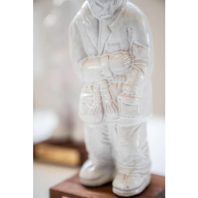 Earthenware Ceramic Figurines by Goffredo Gaeta, 1970, Set of 2 For Sale - Image 6 of 12