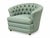 Mid-Century Modern Mid-Century Modern Tufted Barrel Back Club Chair For Sale - Image 3 of 4